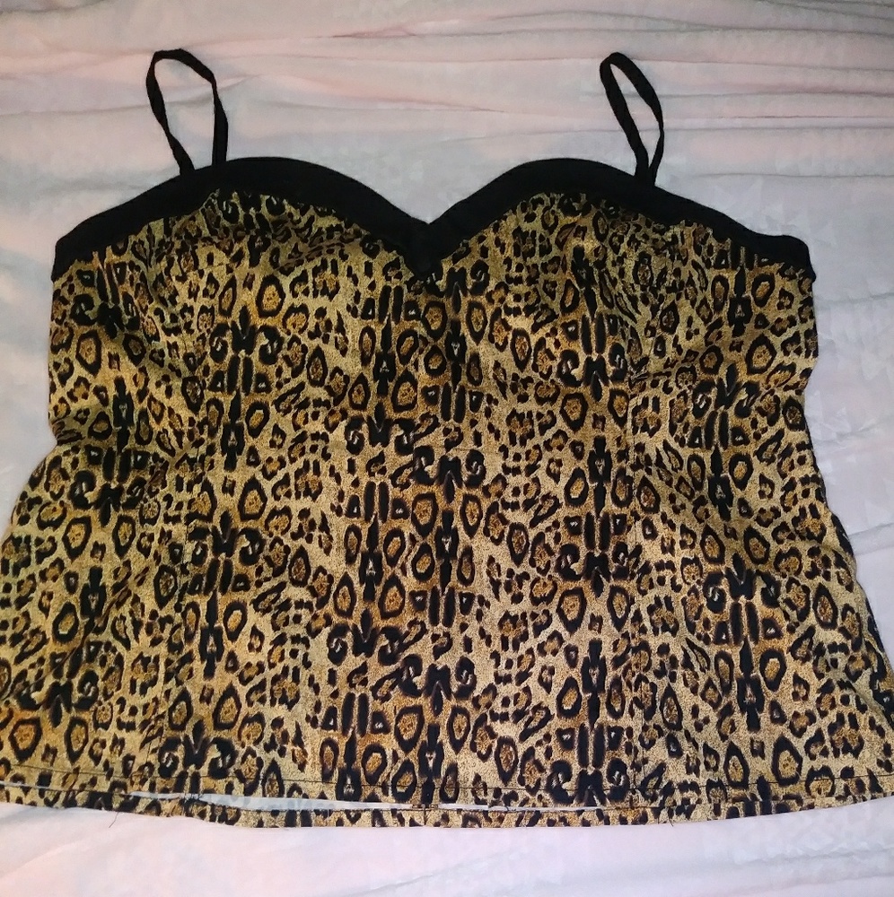 Torrid Tripp Leopard Corset Top